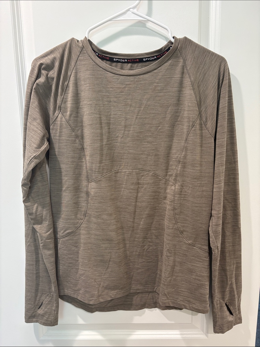 Spyder Women's Long Sleeve Performance Top - Taupe - M